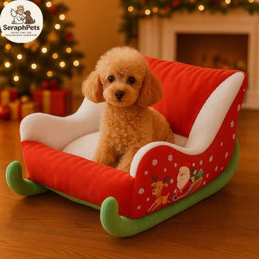 π Cozy Christmas Cat Bed