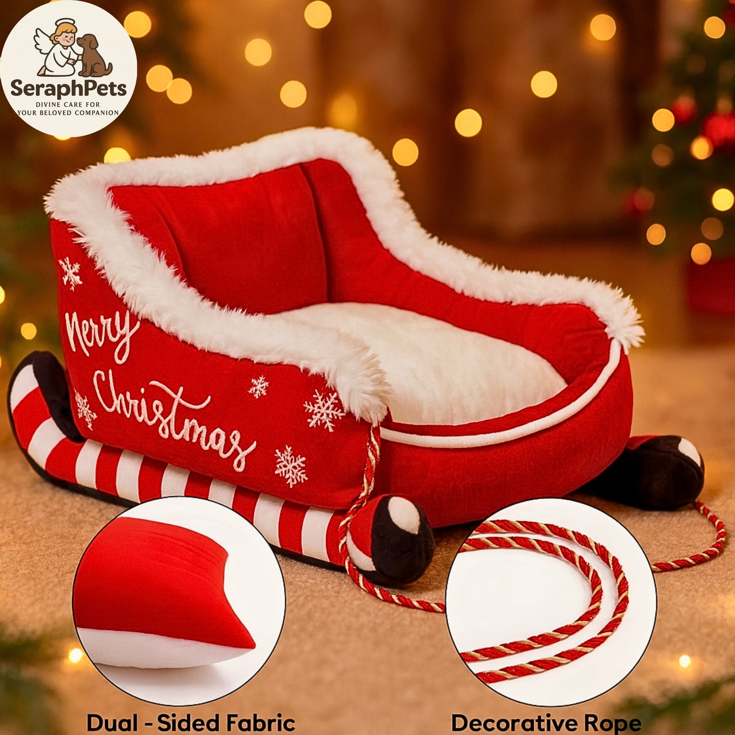 π
 Christmas Deluxe Dog Bed