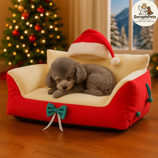 π Christmas Cozy Pet Bed