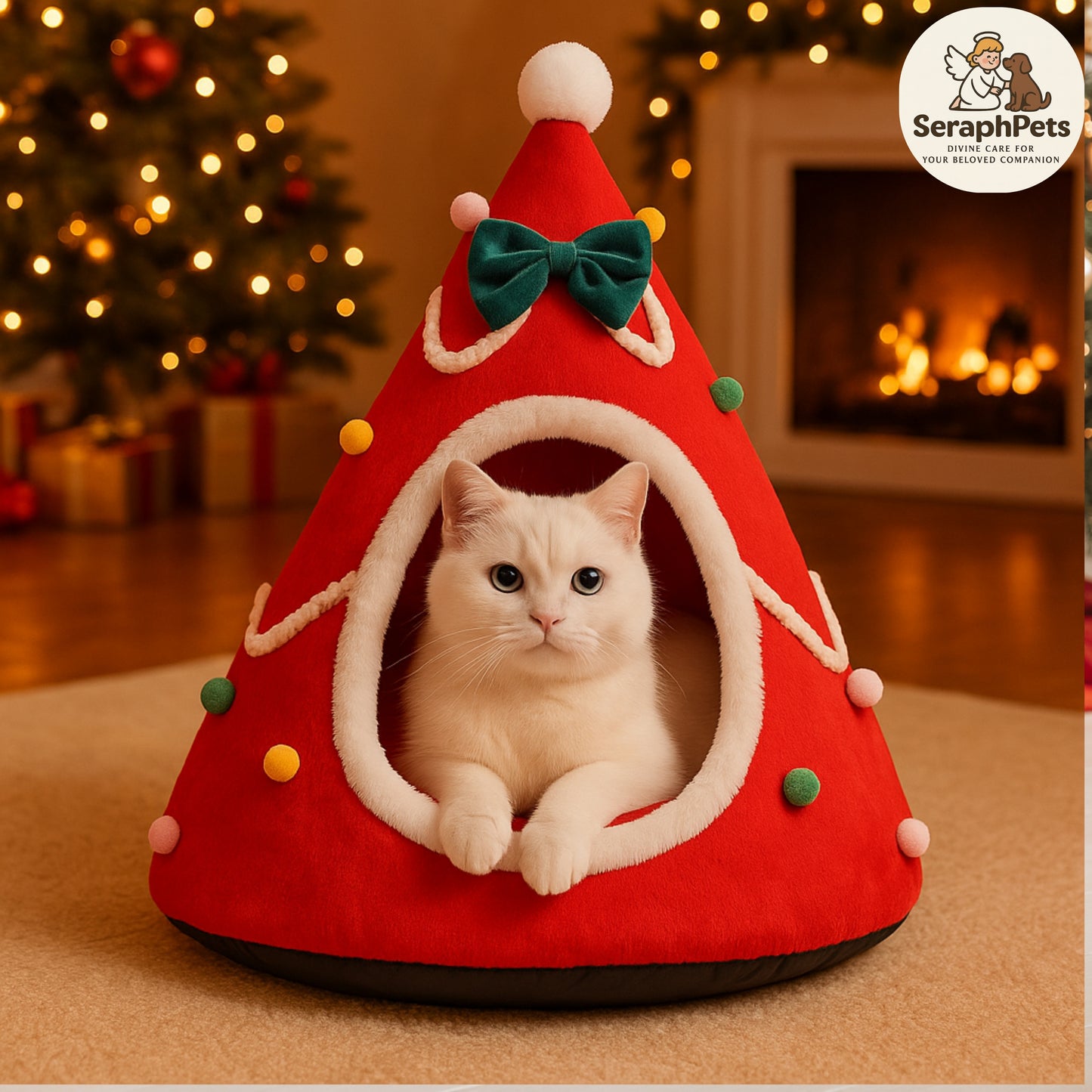 π Christmas Tree Cat Cave