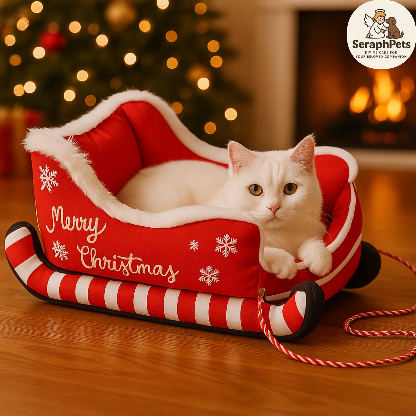 🎅 Christmas Deluxe Dog Bed