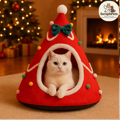 🎄 Christmas Tree Cat Cave