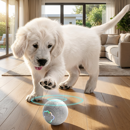 Smart Pet Ball – Interactive LED Toy for Dogs